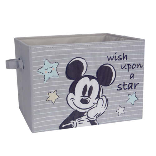Disney Mickey Mouse Gray Foldable Storage Basket/Container/Bin – Lambs & Ivy