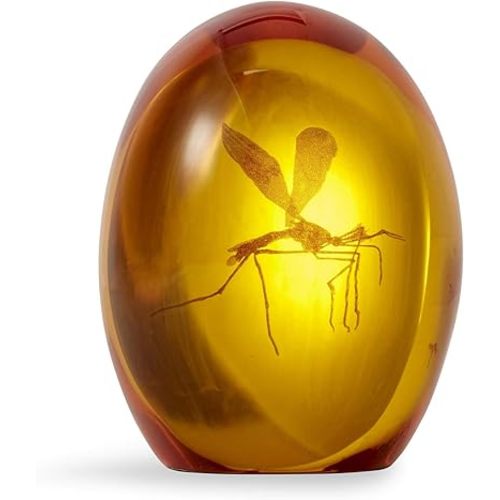 Jurassic Park Mosquito In Amber Resin Prop Replica | Official Jurassic Park Collectible Paper Weight | Measures 3 Inches Tall