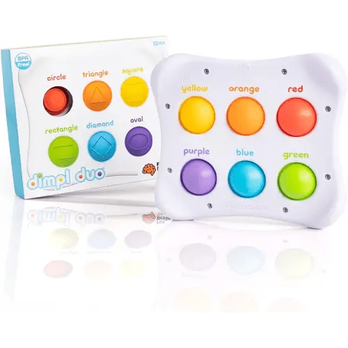 Fat Brain Toys Dimpl Duo - Early-Learning Sensory Toy for Babies & Toddlers
