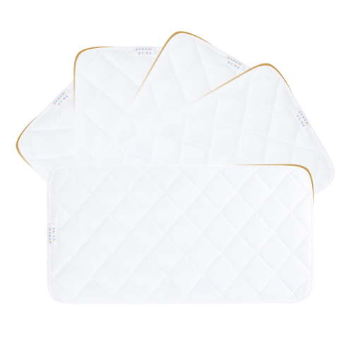 5 Pack Quilted Waterproof Changing pad Liners 13'' X 27'' Thicker Ultra Soft Breathable Mat, Washable Reusable Pad Liners
