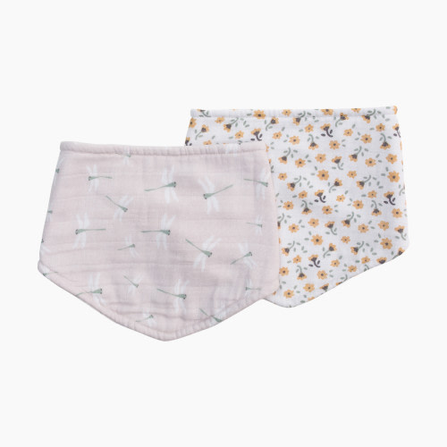 Lulujo Bandana Bib (2 Pack) - Vintage Floral/Dragonfly, 2