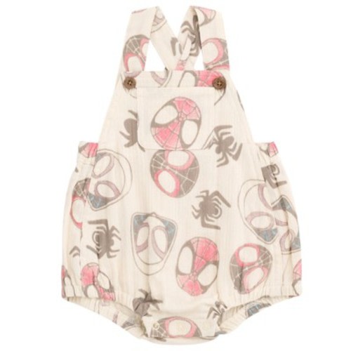 Marvel Spidey and His Amazing Friends Newborn Baby Boys Cotton Gauze Matching Family Short Overalls Baby Romper 3-6 Months