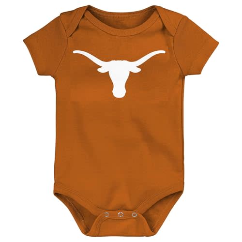 Outerstuff NCAA Officially Licensed Newborn & Infants 0-24 Months Primary Logo Creeper Bodysuit Romper