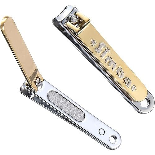 Simba Gold-Plated Carbon Steel Baby Nail Clipper with Built-in Nail File