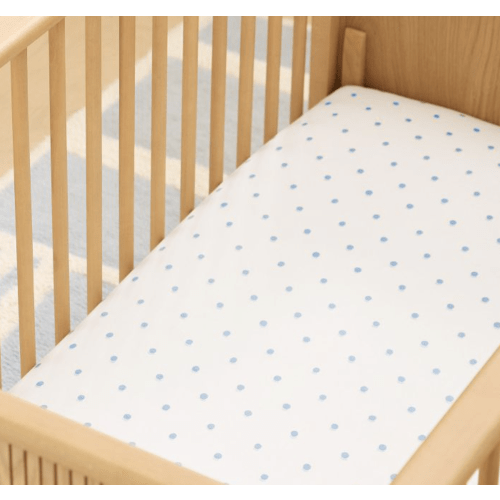 Organic Shadow Dot Crib Fitted Sheet