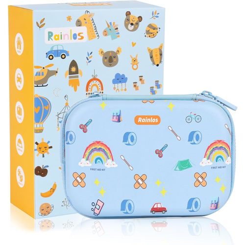 Small-First-Aid-Kit-for-Home-Car-Travel-Camping-Hiking-Kids, Mini Cute Portable Medical Emergency Kits Fits into a Purse, Diaper Bag & Backpack, Travel Must Have