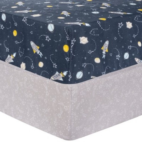 Sammy & Lou Fitted Crib Sheet - 2pk, Color: Rockets