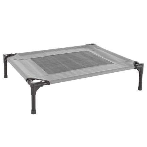 Pet Adobe Cot-Style Elevated Pet Bed, 30" L X 24" W X 7" H, Gray | Petco
