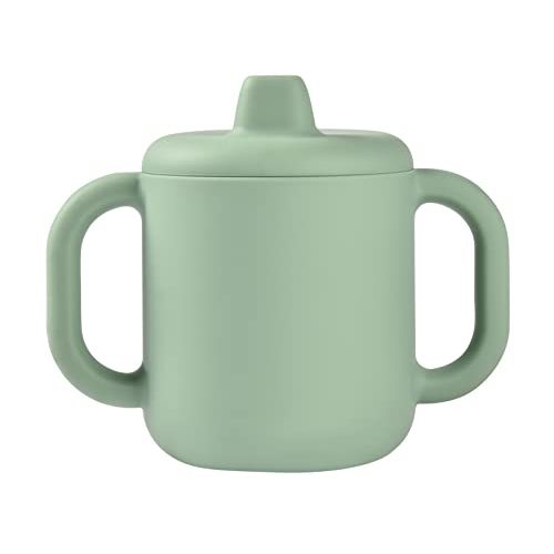 Beaba Silicone Sippy Cup, 5.5 oz, Silicone Material, Leakproof Lid, for Baby Toddler, Sage
