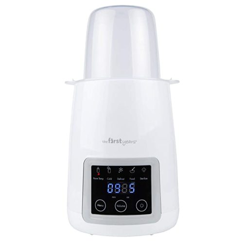 The First Years Gentle Warmth Digital Baby Bottle Warmer - Portable Bottle Warmer for Breastmilk, Baby Formula, and Baby Food - Includes Milk Warmer, Basket, and Cup - White - Digital Warmer