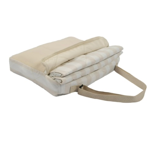 Mainstays Outdoor Beach Blanket (Sandproof, Water-Resistant), Beige Stripe - 59"x79"