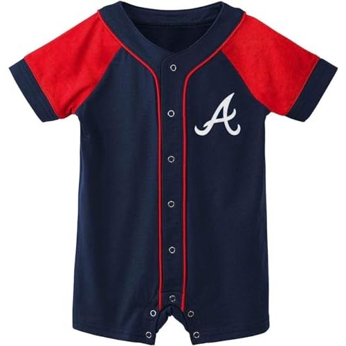 Outerstuff MLB Unisex-Baby Newborn & Infants 0-24 Months Little Slugger Creeper Bodysuit Romper