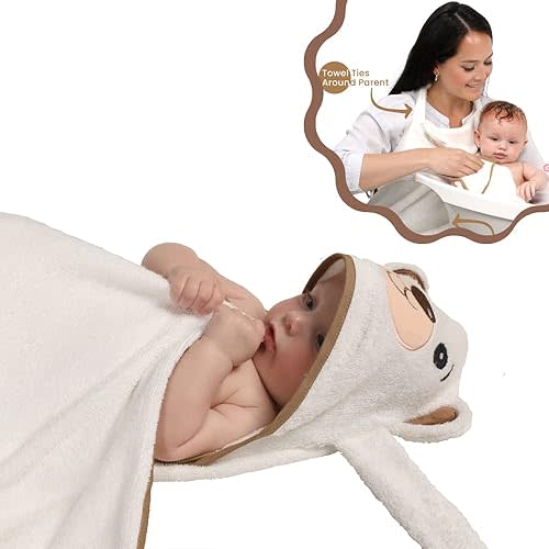 Hands-Free Rayon Bamboo Hooded Baby Towel