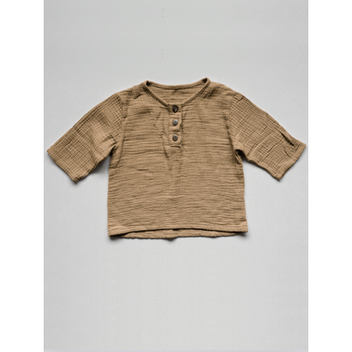 The Muslin Henley, 12-18M