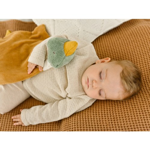 Personalized Duck Lovey – Soft Baby Security Blanket – Custom Name Baby Shower Gift – Neutral Comfort Toy for Newborns