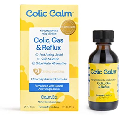 Colic Calm Homeopathic Gripe Water, Colic & Infant Gas Relief Drops, 2 Ounce