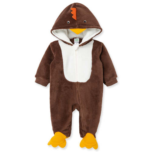 Turkey Fleece Zip Front Footie - Little Me