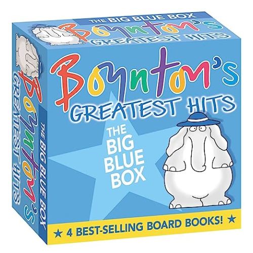 Boynton's Greatest Hits The Big Blue Box (Boxed Set): Moo, Baa, La La La!; A to Z; Doggies; Blue Hat, Green Hat