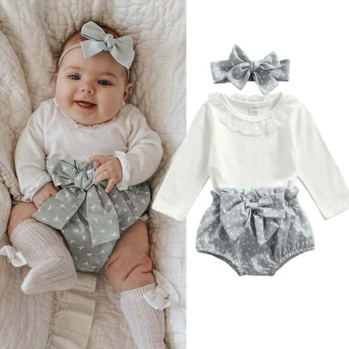 LITTLE BIRD Bowtie Outfit - Hazel & Bo