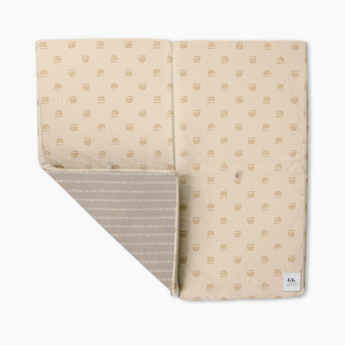 Toki Mats Standard Padded Play Mat - Rainbow Cream, Non-Organic Insert