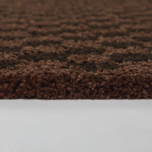 Covey Plush Checkered Thick Shag Area Rug