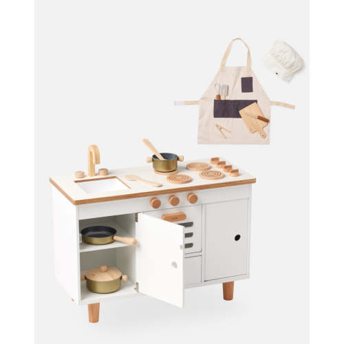 The Play Kitchen + Complete Chef Set