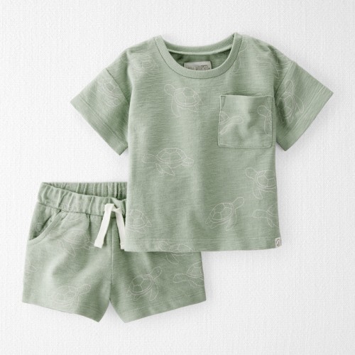 Green Baby 2-Piece Turtles Set Made with Organic Cotton | Carter’s Oshkosh Canada