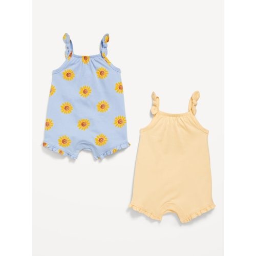 Sleeveless Tie-Knot One-Piece Romper 2-Pack for Baby