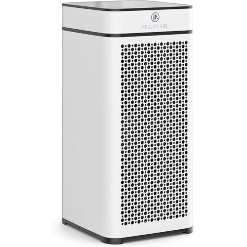 Medify MA-40 Air Purifier with True HEPA H13 Filter | 1,793 ft² Coverage in 1hr for Smoke, Wildfires, Odors, Pollen, Pets | Quiet 99.9% Removal to 0.1 Microns | White, 1-Pack