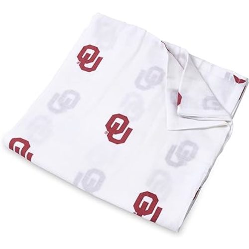 University of Oklahoma Muslin Swaddle Blanket 47x47in