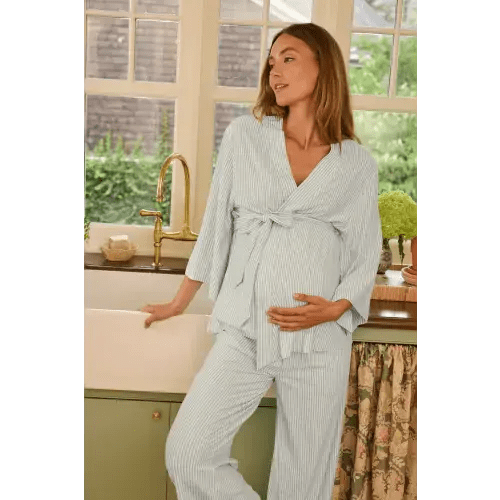LAKE | Women | DreamModal Pajamas | Fog Maternity Kimono Bundle