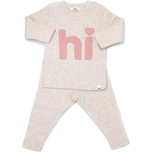 Heart dot "hi" Two Piece Set