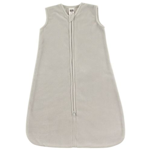 Hudson Baby Infant Plush Sleeping Bag, Sack, Blanket, Solid Light Gray Fleece, 0-6 Months