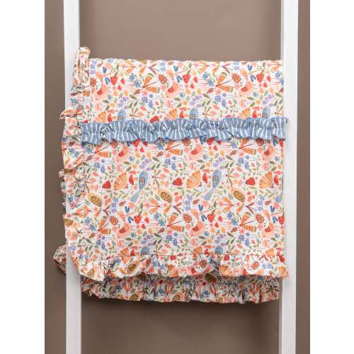 Tennessee Garden Ruffle Blanket