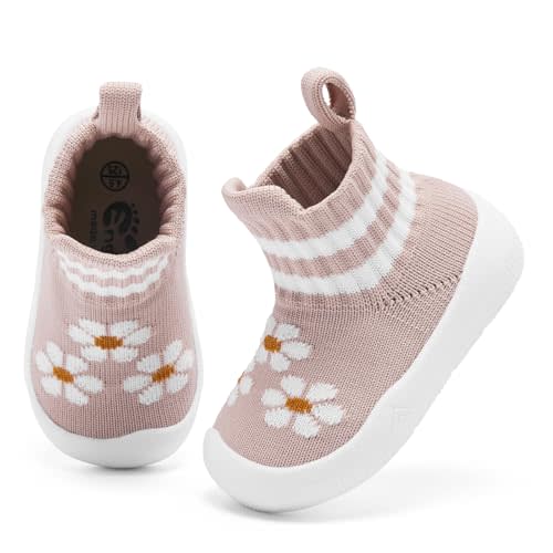 Engtoy Baby Shoes Baby Sock Shoes Baby Walking Shoes Infant Non-Slip Breathable Slippers with Soft Rubber Sole Baby Boys Girls Slip On Sneakers
