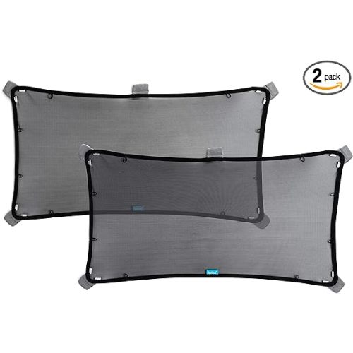 Munchkin® Brica® Magnetic Stretch to Fit™ Sun Shade, Black, 2 Pack - 2pk Shade