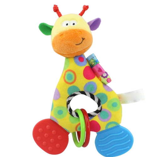 KBKYBUYZ Baby Rattle Teether Plush Babe Toys Sets Musical Rattles Toys Babies Grab Shaker Rattle Toy Early Educational Toys Gifts Set for 3, 6, 9, 12 Months Newborn Baby Infant Boys Girls