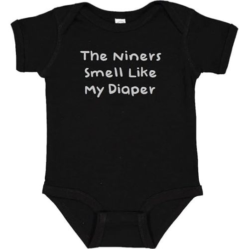 Raiders Funny Baby The Niners Smell Like My Diaper Bodysuit (6 Months)
