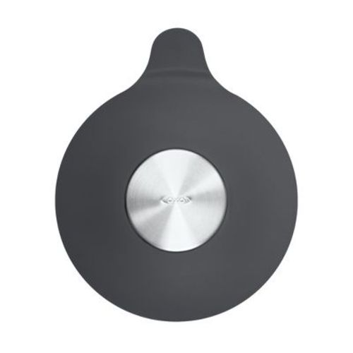 Bath Tub Drain Stopper Gray - OXO: Silicone & Stainless Steel, Easy Removal, Fits Standard Tubs