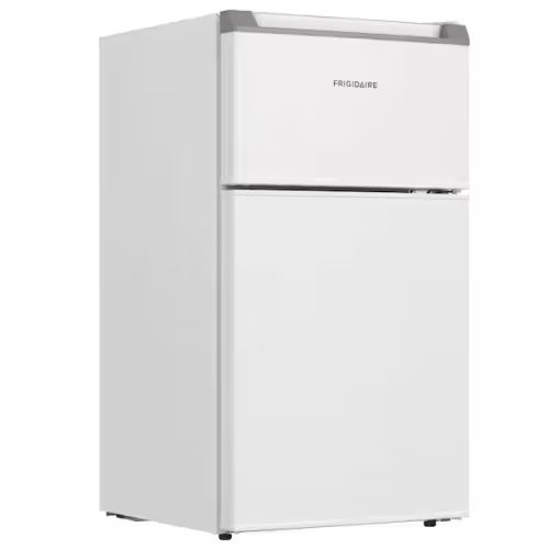 3.1 cu. ft. 2 Door Retro Mini Refrigerator in White