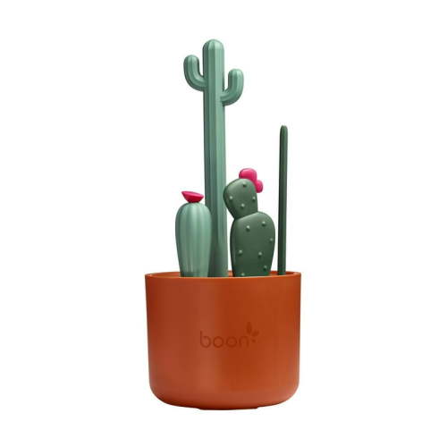 Cacti Bottle Cleaning Brush Set - Brown & Green