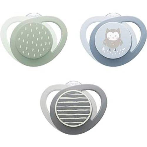 NUK Glow-in-the-Dark Orthodontic Pacifiers, 0-6 months, 3 Pack