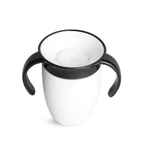 Miracle® 360° Trainer Cup, Black & White, 7oz, 2pk | Munchkin