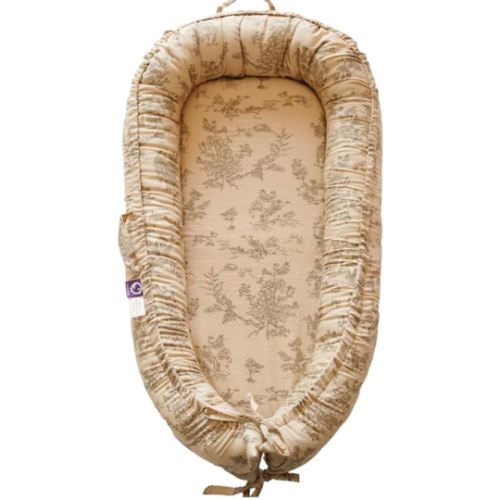 Infant Lounger, Baby Nest Cover for Baby Girls & Boys, Newborn Essentials for Baby 0-12 Months, 100% Cotton Breathable, Portable Travel Bed (Poem_Muslin)