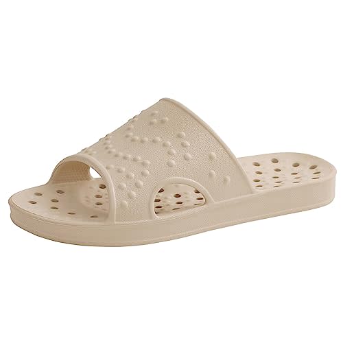 shevalues Shower Shoes for Women with Arch Support Quick Drying Pool Slides Lightweight Beach Sandals with Drain Holes