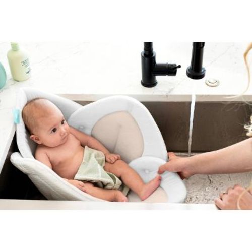 Blooming Bath Lotus Baby Bath Cushion - Cream/clay