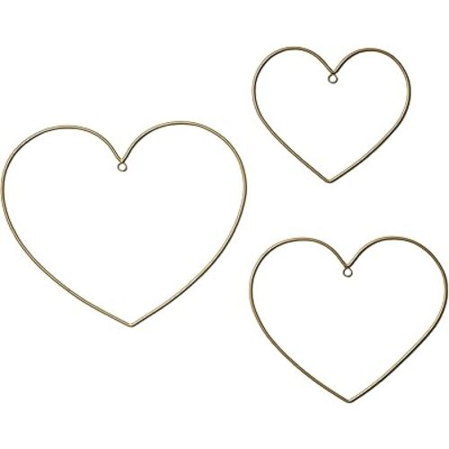 Bedtime Originals Rainbow Hearts Gold Metallic Hanging Nursery Wall Decor