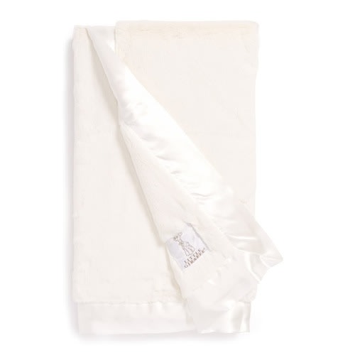 LITTLE GIRAFFE Luxe Baby Blanket, Cream