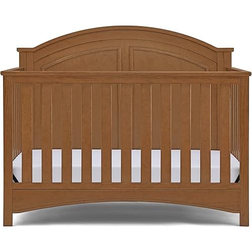 Delta Children Perry 6-in-1 Convertible Crib - Greenguard Gold Certified, Chestnut