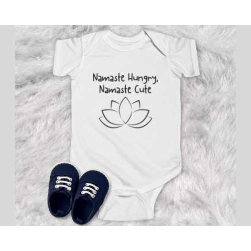 Baby Yoga Clothes, Funny Infant Yoga Onepiece, Namaste Baby Tee, Cute Yoga Baby Gift, Yoga Baby Shower Present, Yoga Lover Newborn Clothes